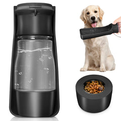 COMTENS dog water bottle collapsible open view for easy on-the-go hydration