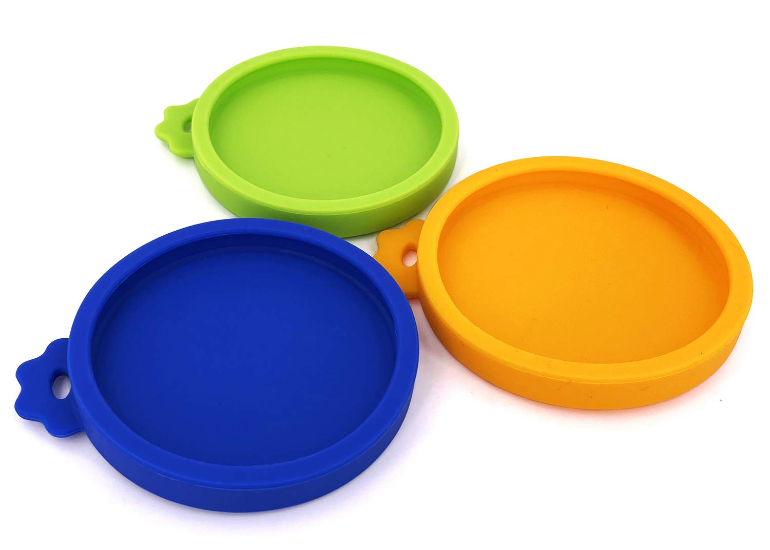 Comtim 3-pack cat can lids close-up shows secure silicone fit preserves freshness