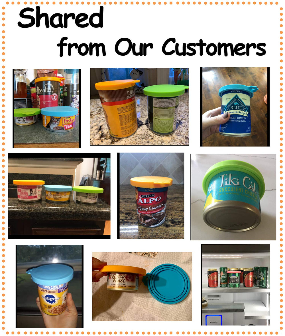 Comtim green lid on a pet food can securing freshness