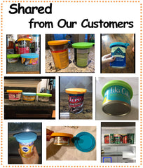 Comtim green lid on a pet food can securing freshness