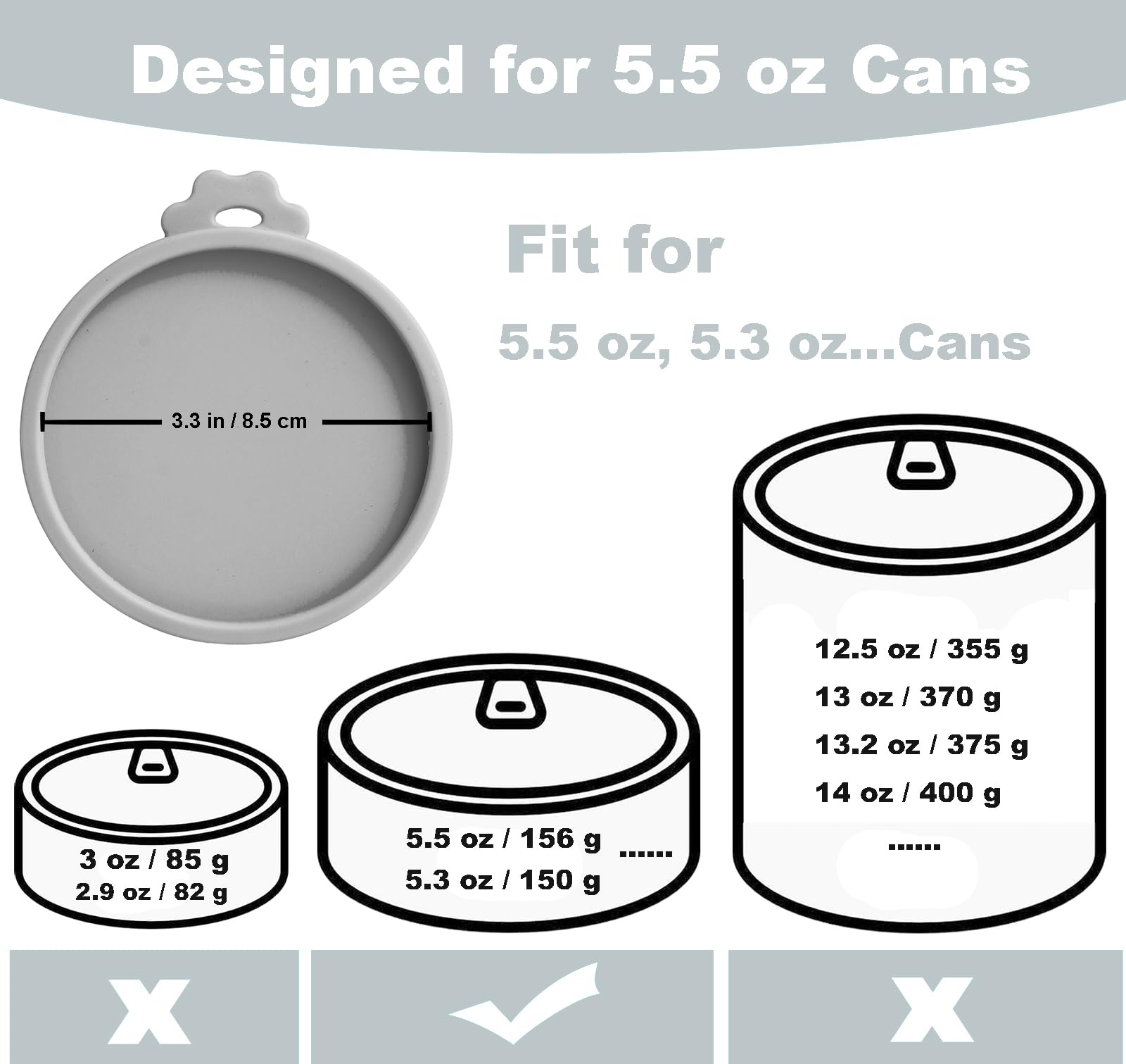 Comtim silicone lids keep your fridge smelling clean after opening pet food.