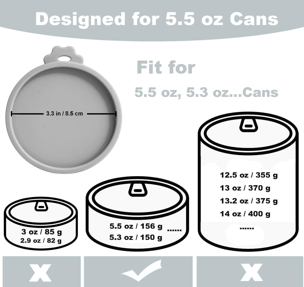 Comtim silicone lids keep your fridge smelling clean after opening pet food.