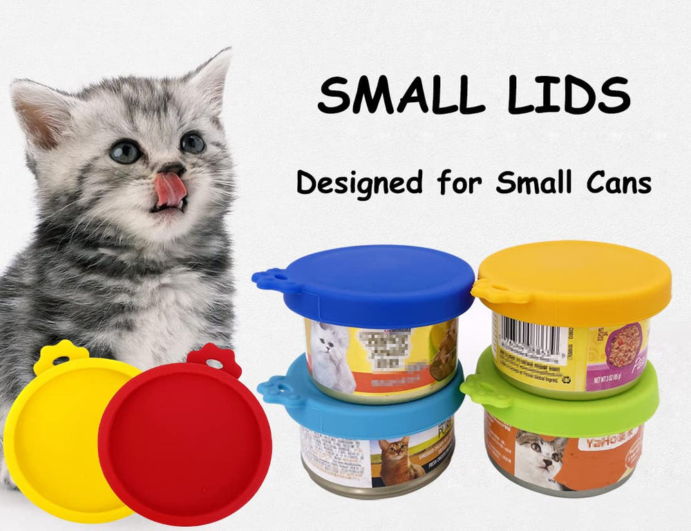 Comtim cat can lids 3oz closeup silicone highlights flexible seal