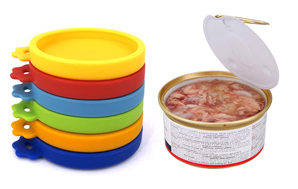 Comtim cat can lids reusable durable silicone ready for continued use