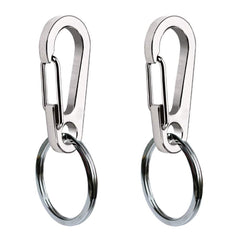 Comtim dog tag clip metal close-up shows stainless steel durability for long-lasting use.