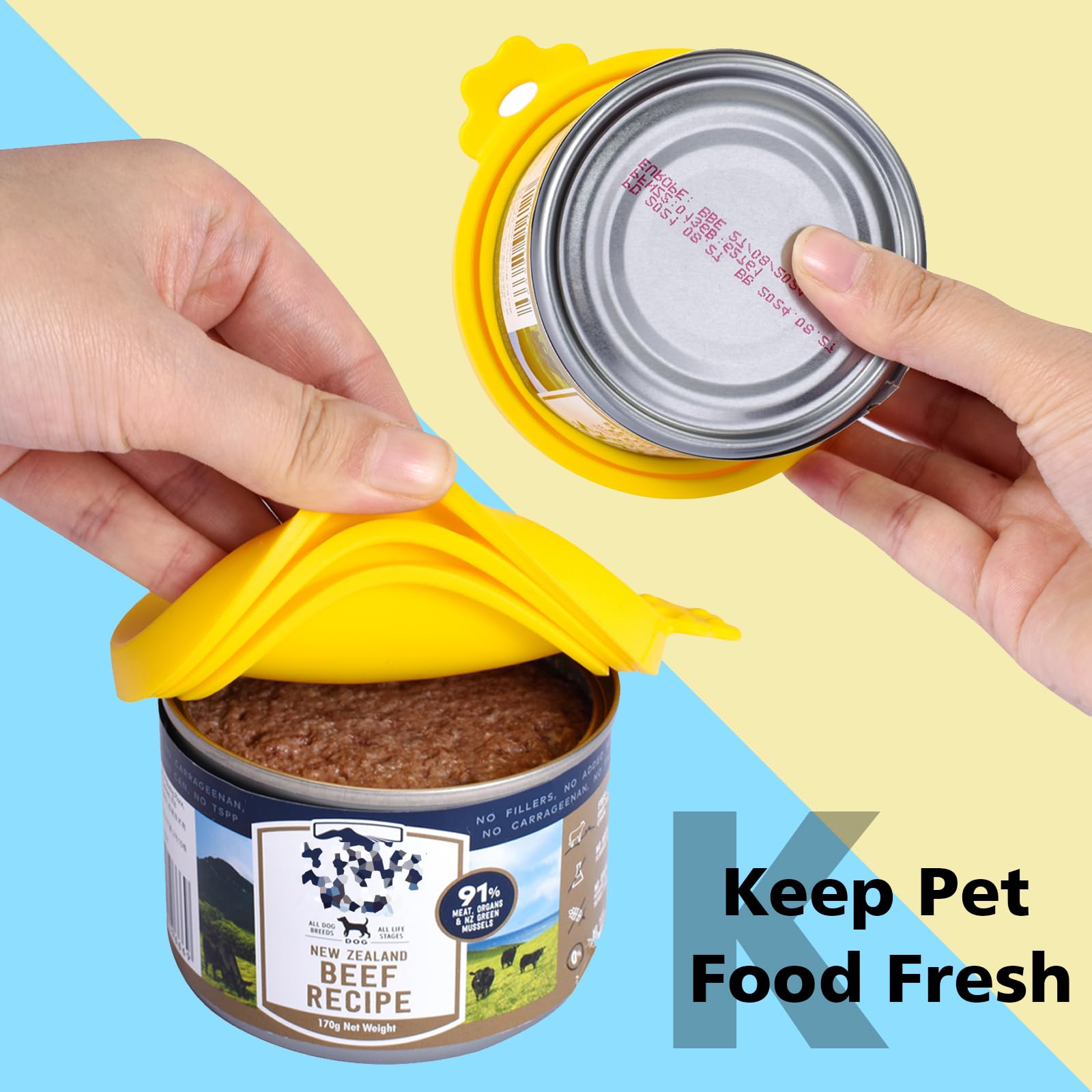 Comtim silicone-can-cover flexible lid fitting various can sizes