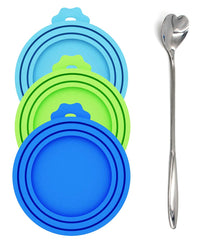 Comtim silicone can lids on a can keep dog food fresh and odor-free.