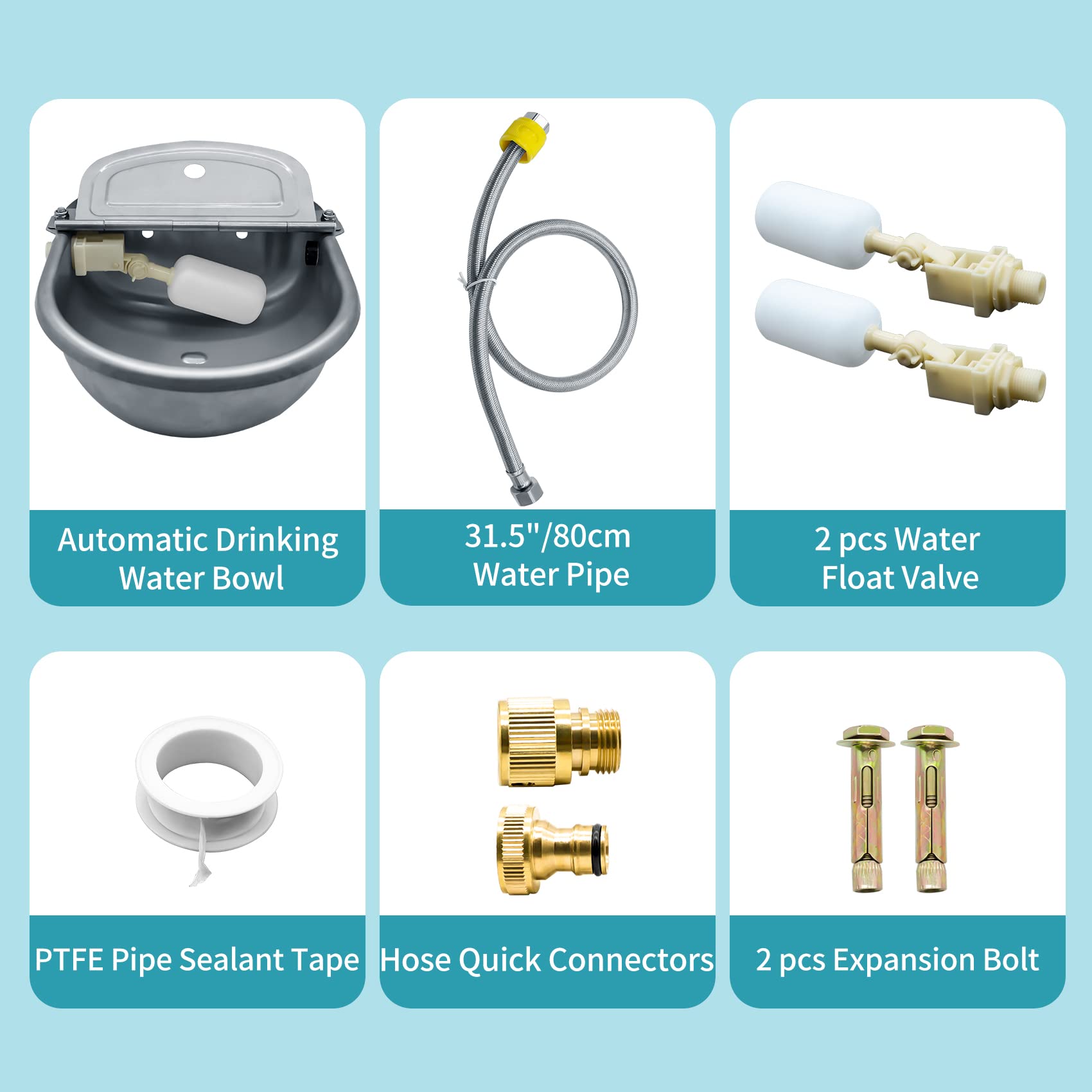 COMVIEE automatic water bowl in a farm setting demonstrates reliable water supply for livestock