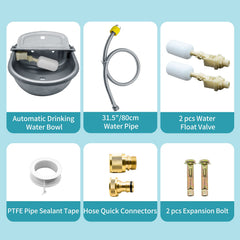 COMVIEE automatic water bowl in a farm setting demonstrates reliable water supply for livestock