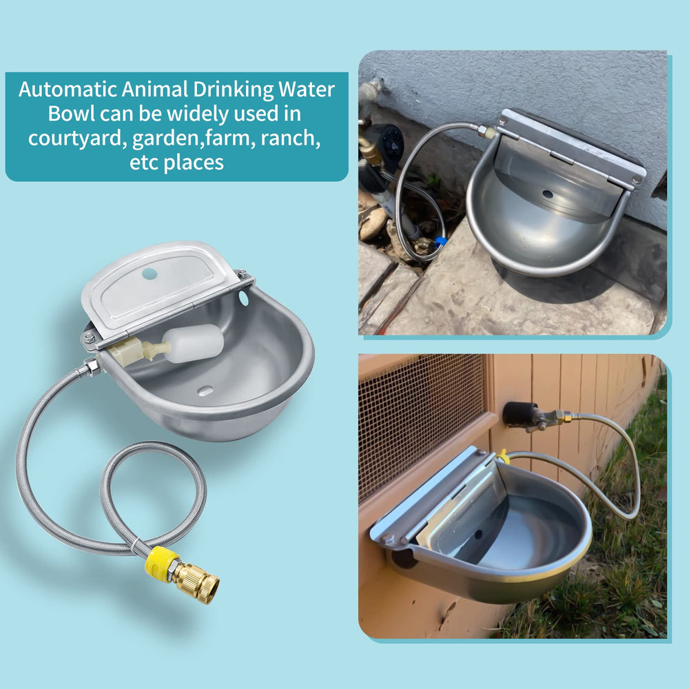 COMVIEE rotating float valves allow adjustable water level for varied animals