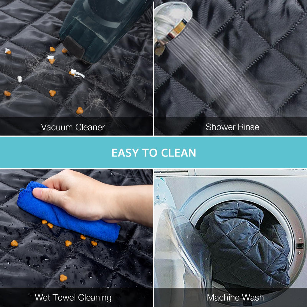 Comwish easy-clean fabric wipes clean with damp cloth.