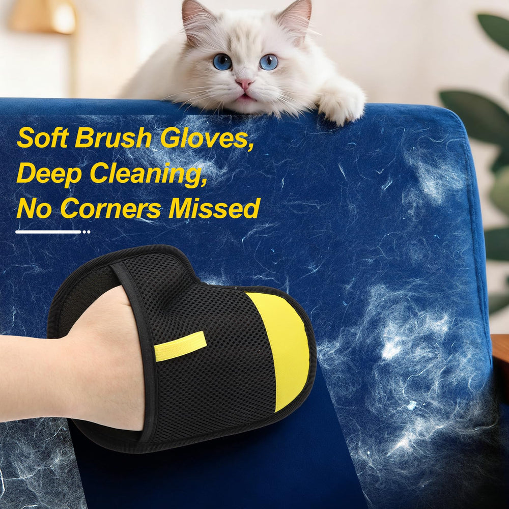 CONAMEI Pet Hair Remover Glove with upgraded size for broader coverage