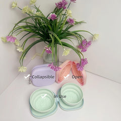 ConLithGo dual-bowl setup on outdoor adventure for pets