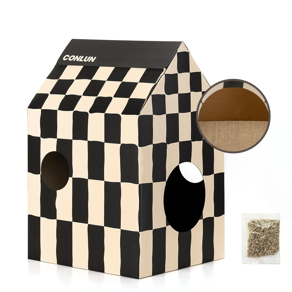 Conlun medium-size view demonstrates perfect fit for cats up to 13 pounds.