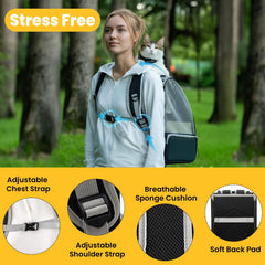 Conlun cat backpack with padded ergonomic straps for comfortable carrying
