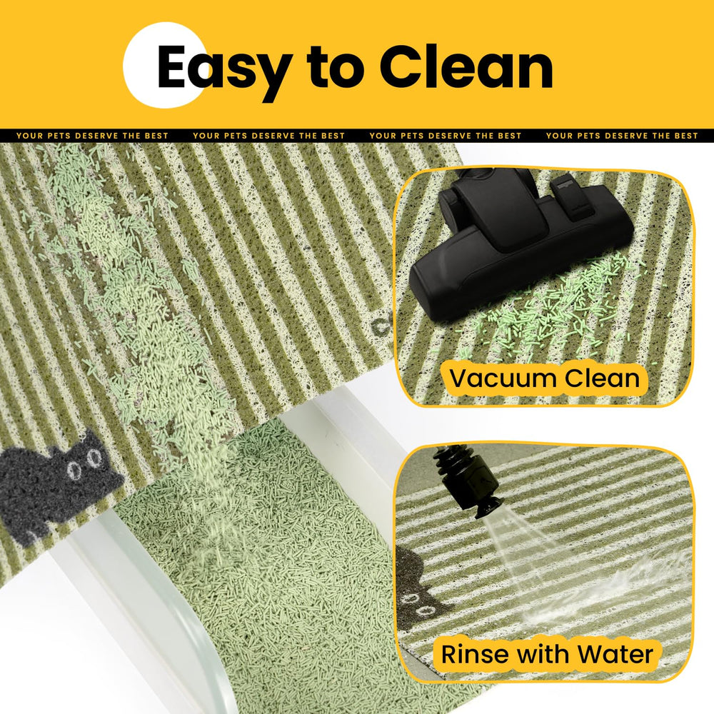 Conlun cat litter mat 24x17 inches fits most setups and catches more litter.