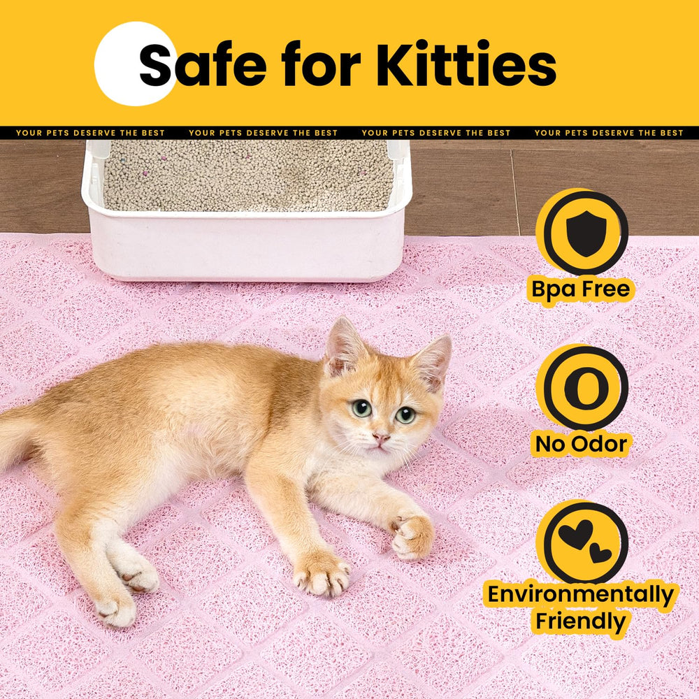 Conlun cat litter mat care-dry time enables fast cleanup after use