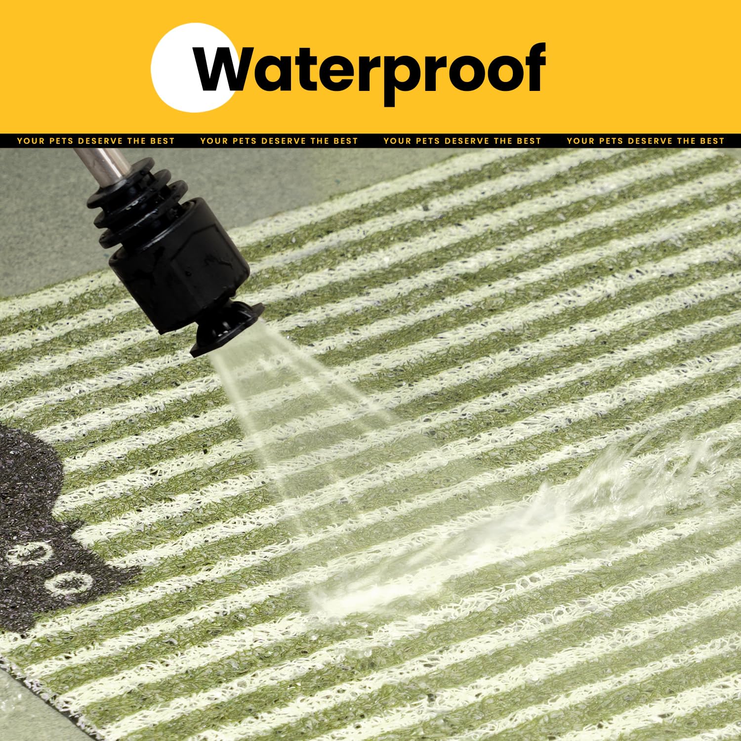 Conlun cat litter mat doubles as a cozy resting spot for cats.