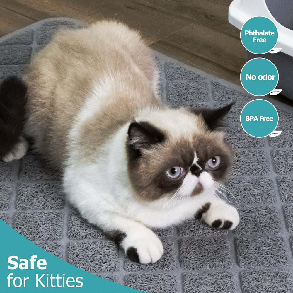 Conlun cat litter mat durable design resists cat scratching