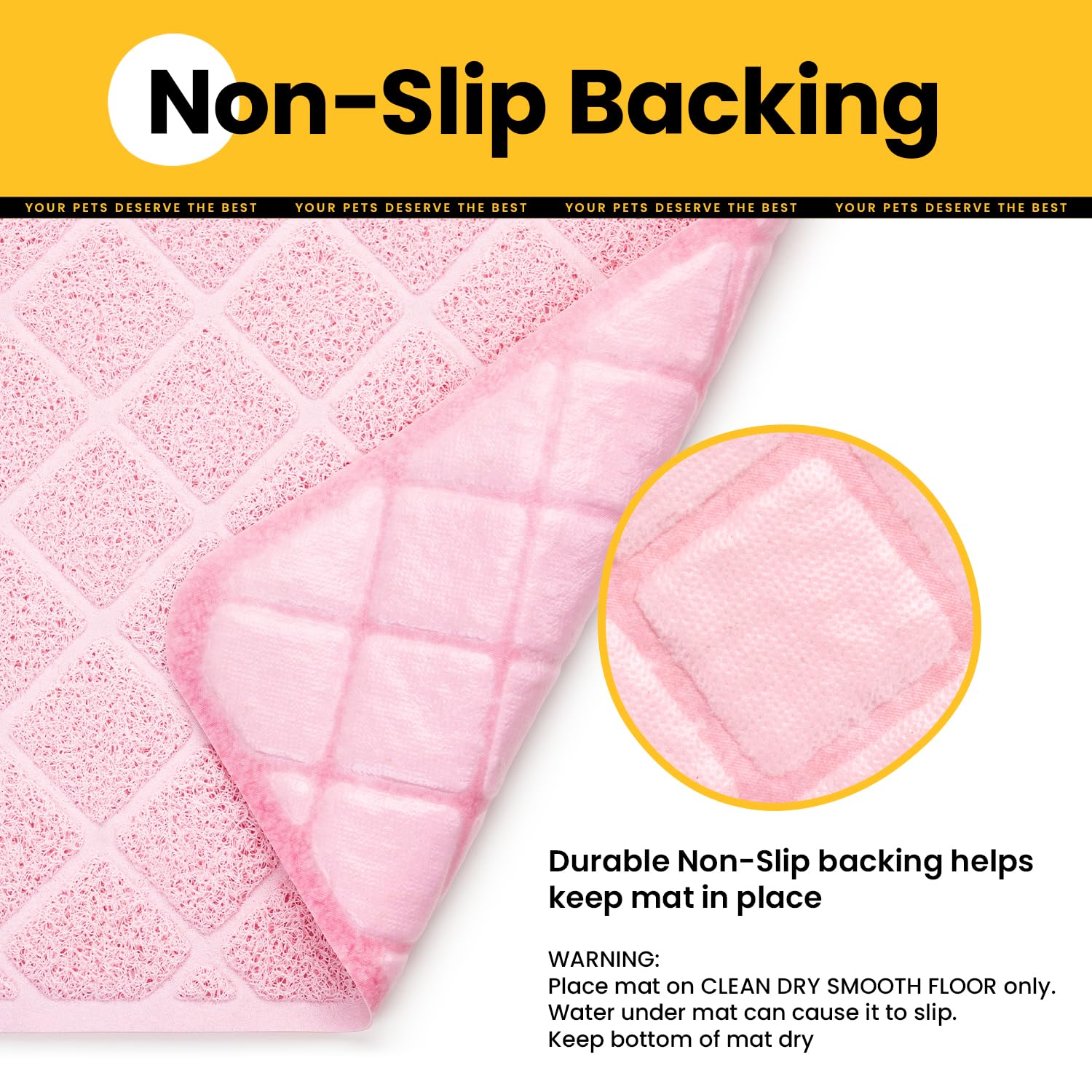 Conlun cat litter mat easy-clean waterproof surface for quick maintenance