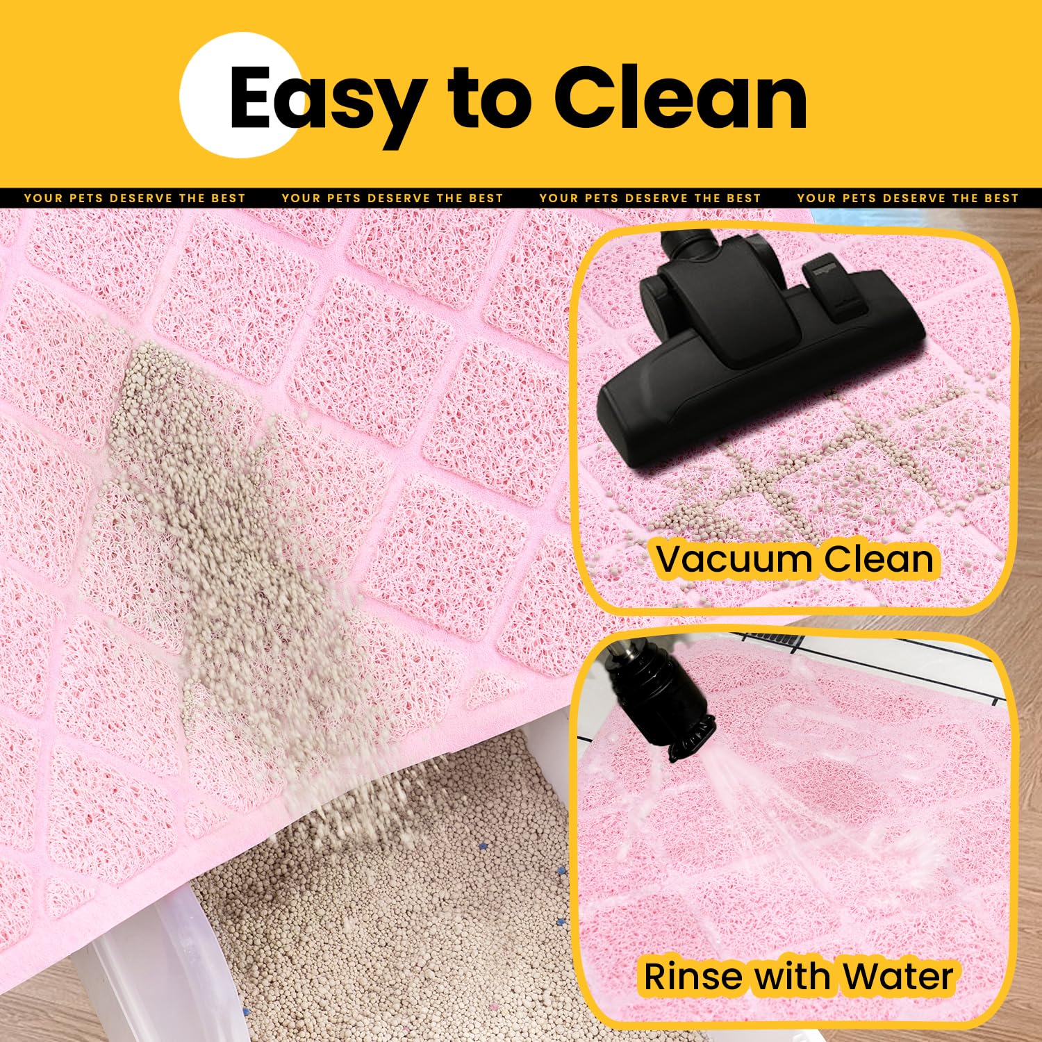 Conlun cat litter mat floor-protection reduces mess around the litter box