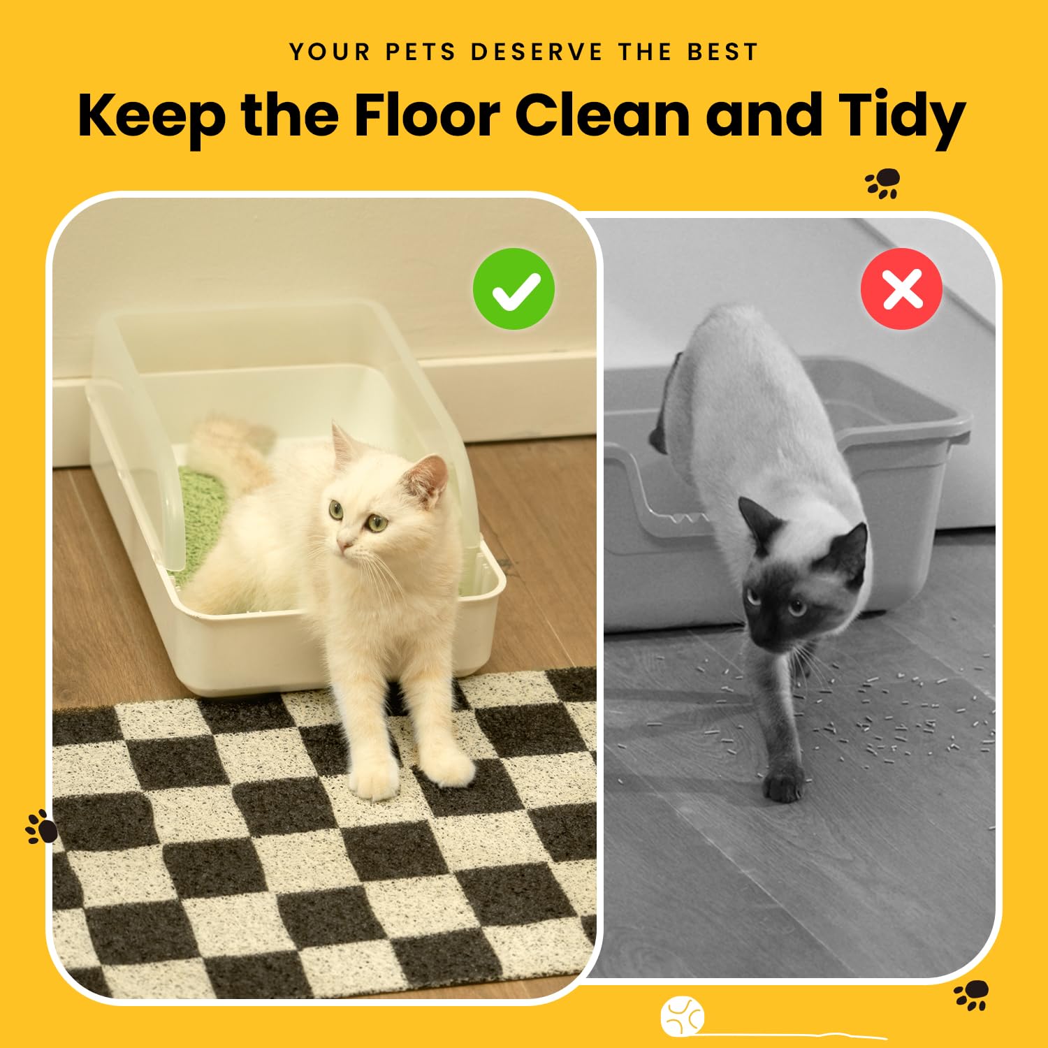 Conlun cat litter mat multi-use nap area plus litter trap