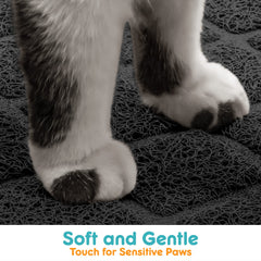 Conlun Cat Litter Mat 47x35 size demonstrates generous surface for litter capture.