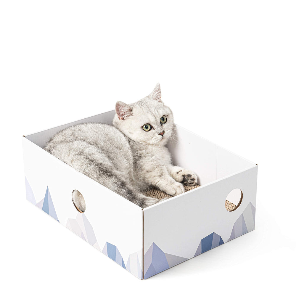 Conlun Cat Scratcher Box interactive hole encourages exploration and play