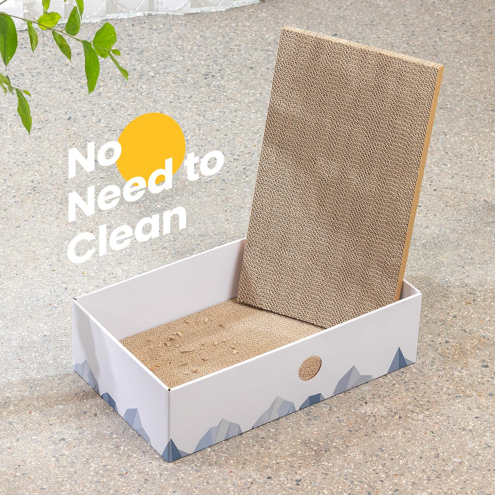 Conlun Cat Scratcher Box large white model suits medium-to-large cats