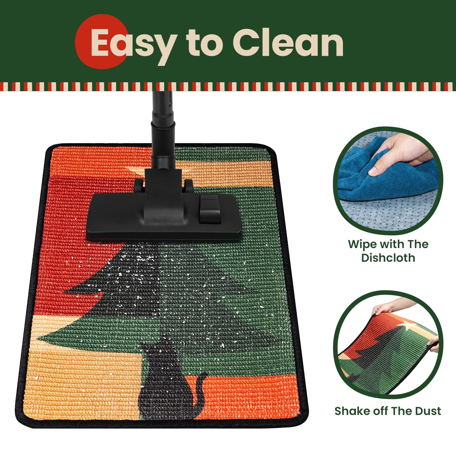 Conlun cat scratcher mat Christmas pattern demonstrates festive appeal for gifts