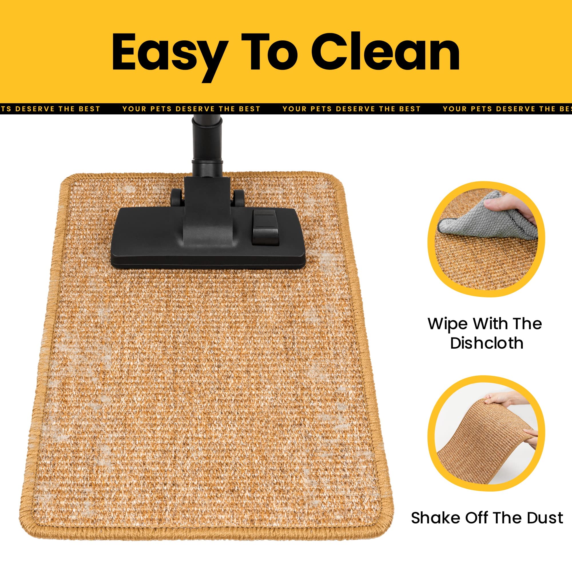 Conlun Cat Scratcher Mat protects couches and carpets from scratching