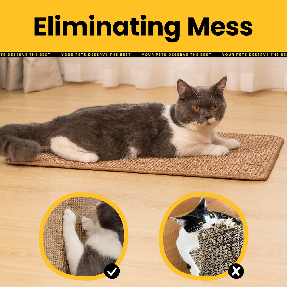 Conlun Cat Scratcher Mat easy to clean with vacuum or wipe