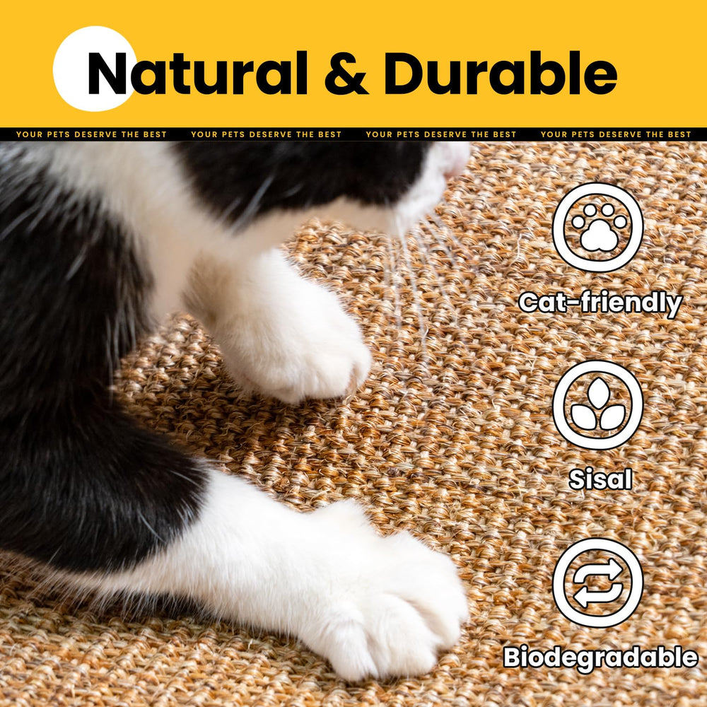 Conlun Cat Scratcher Mat wall-mounted option saves space