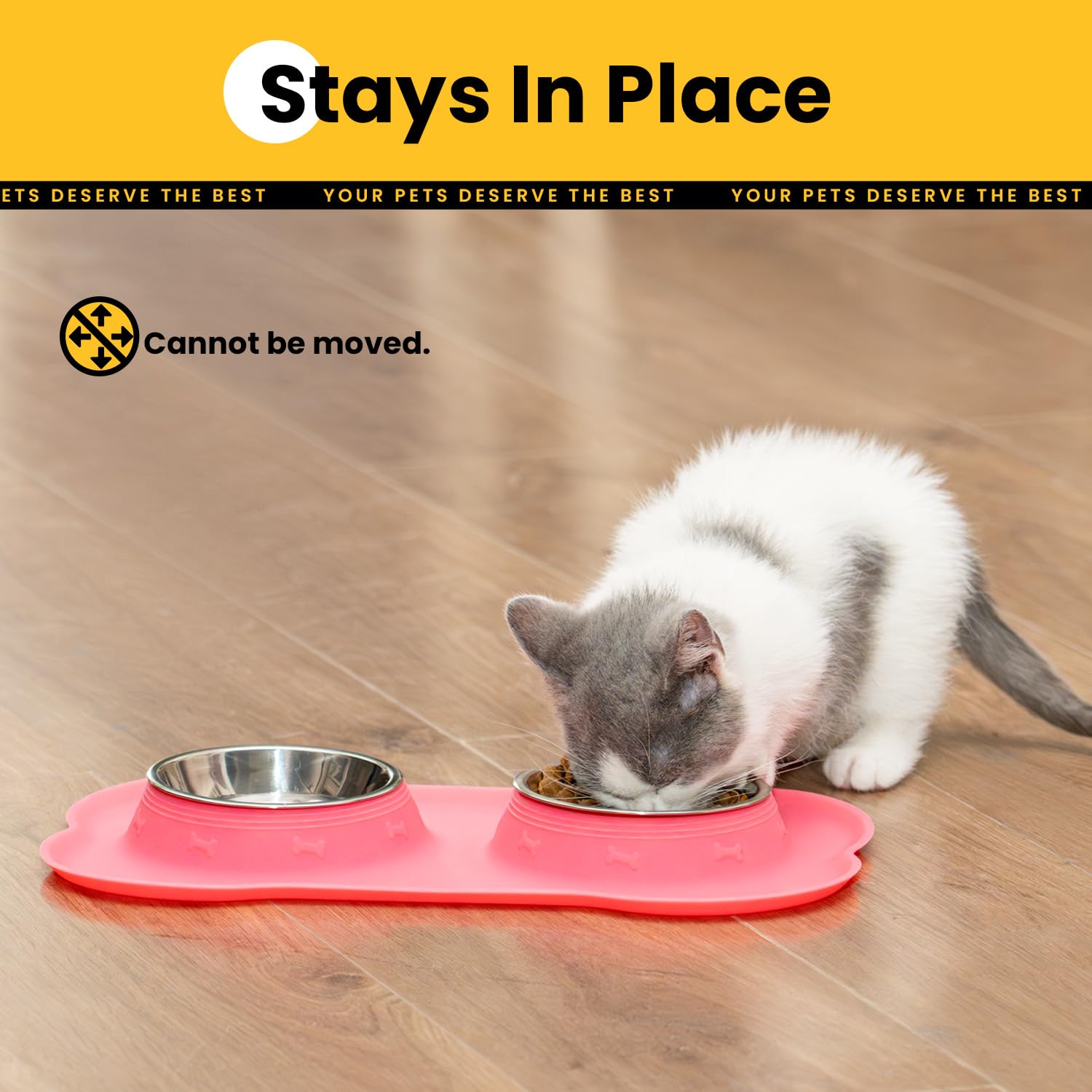 Conlun dishwasher-safe bowls and mat ready for quick cleanup