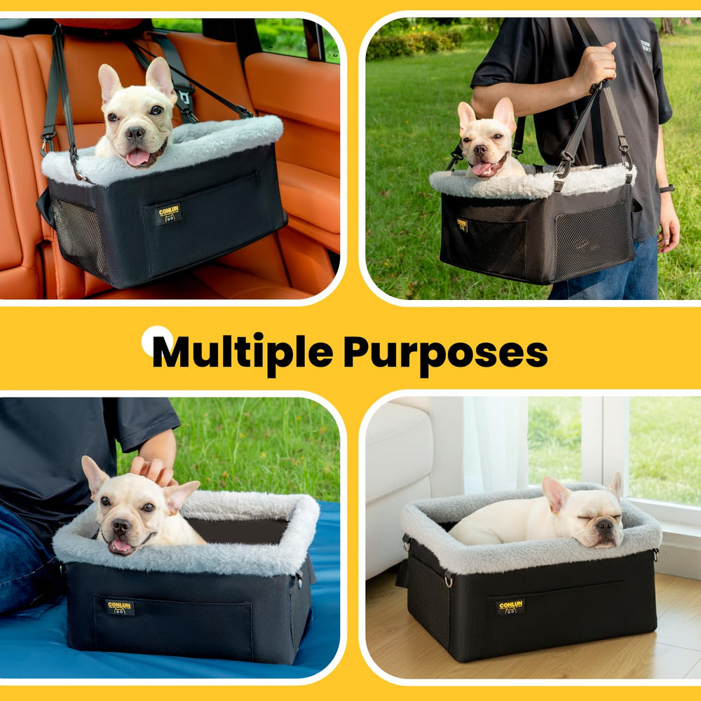 Conlun booster’s mesh sides keep air flowing for comfort.