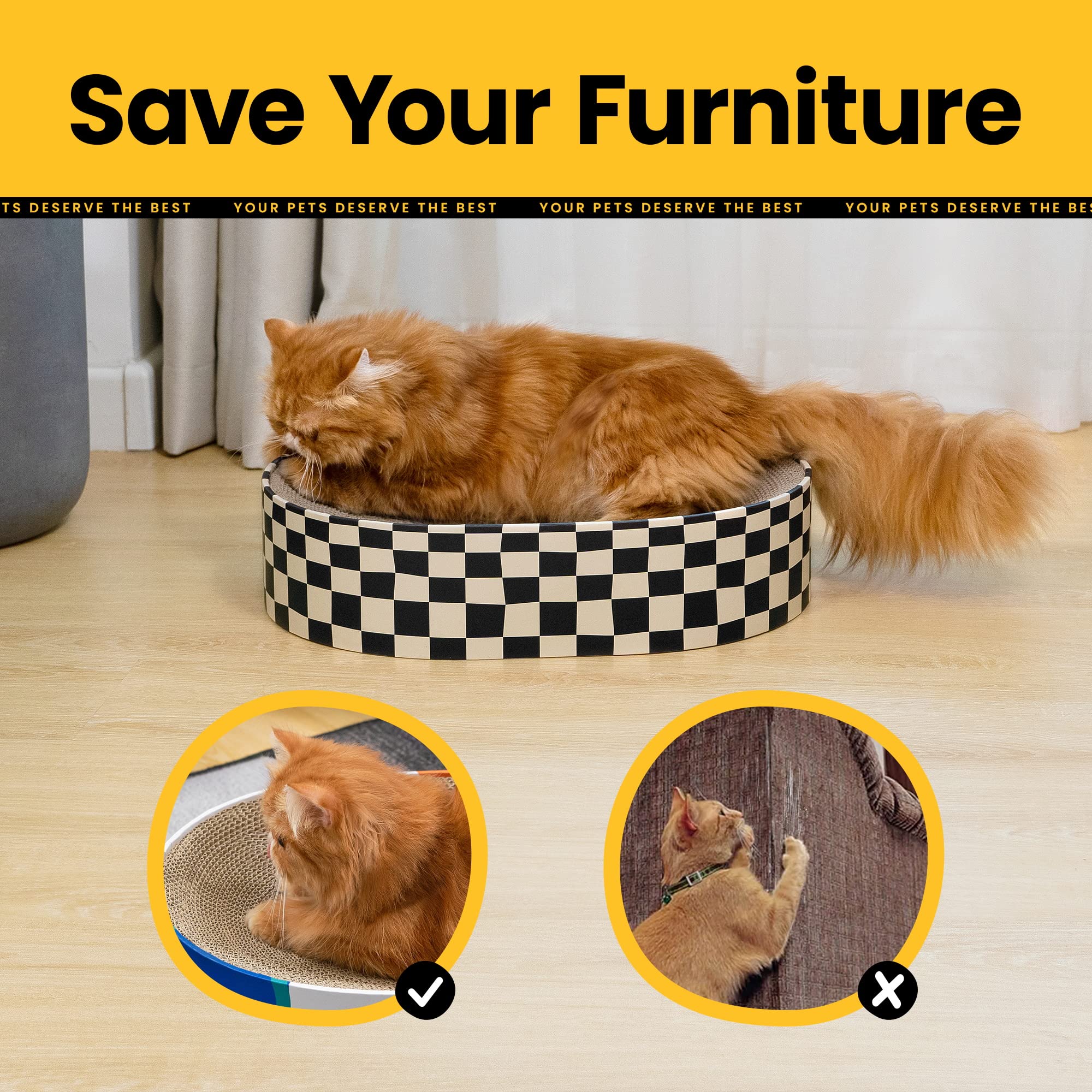 Conlun enclosed-bottom design minimizes mess from scratched cardboard bits.