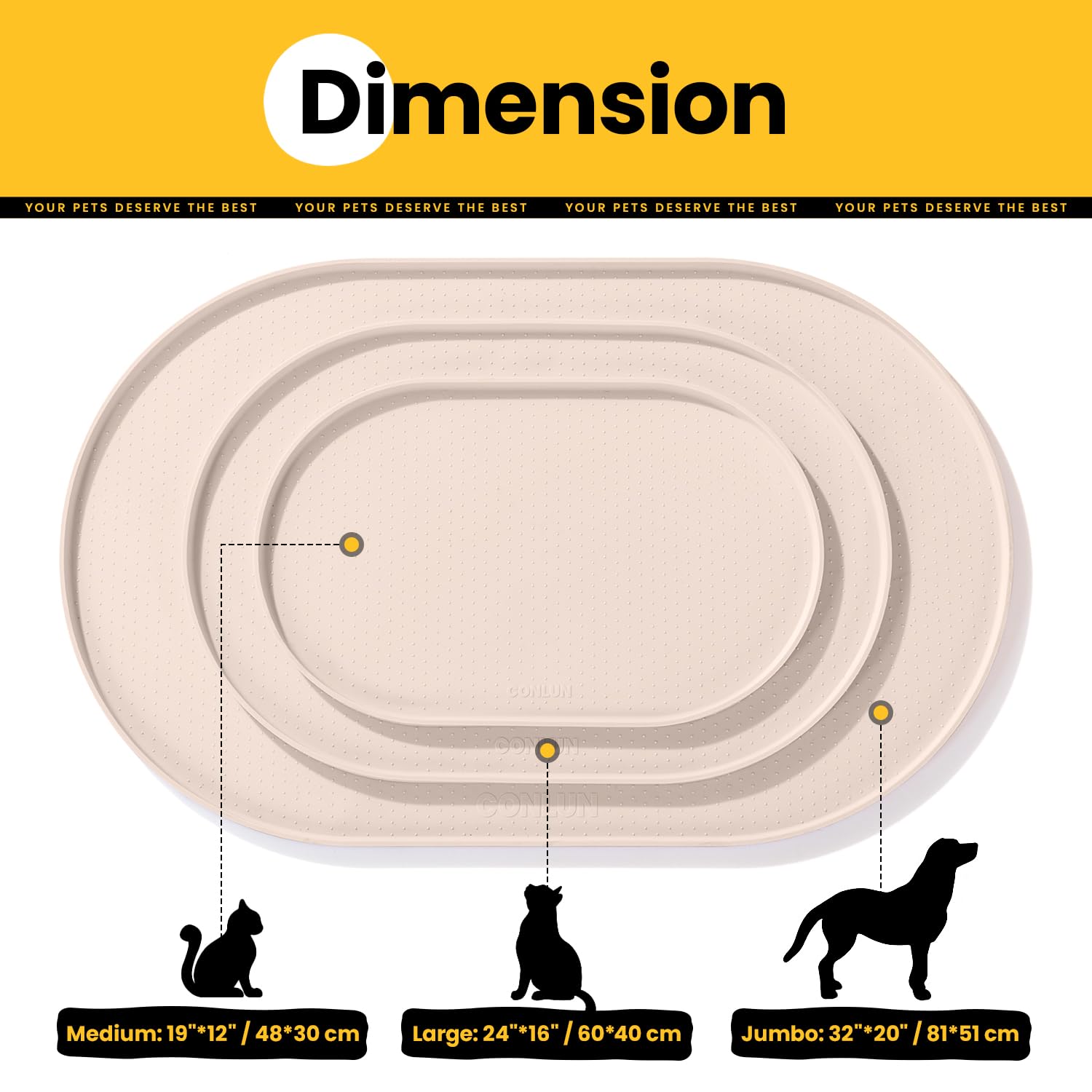 Conlun multifunctional mat used as placemat and heat-resistant pad