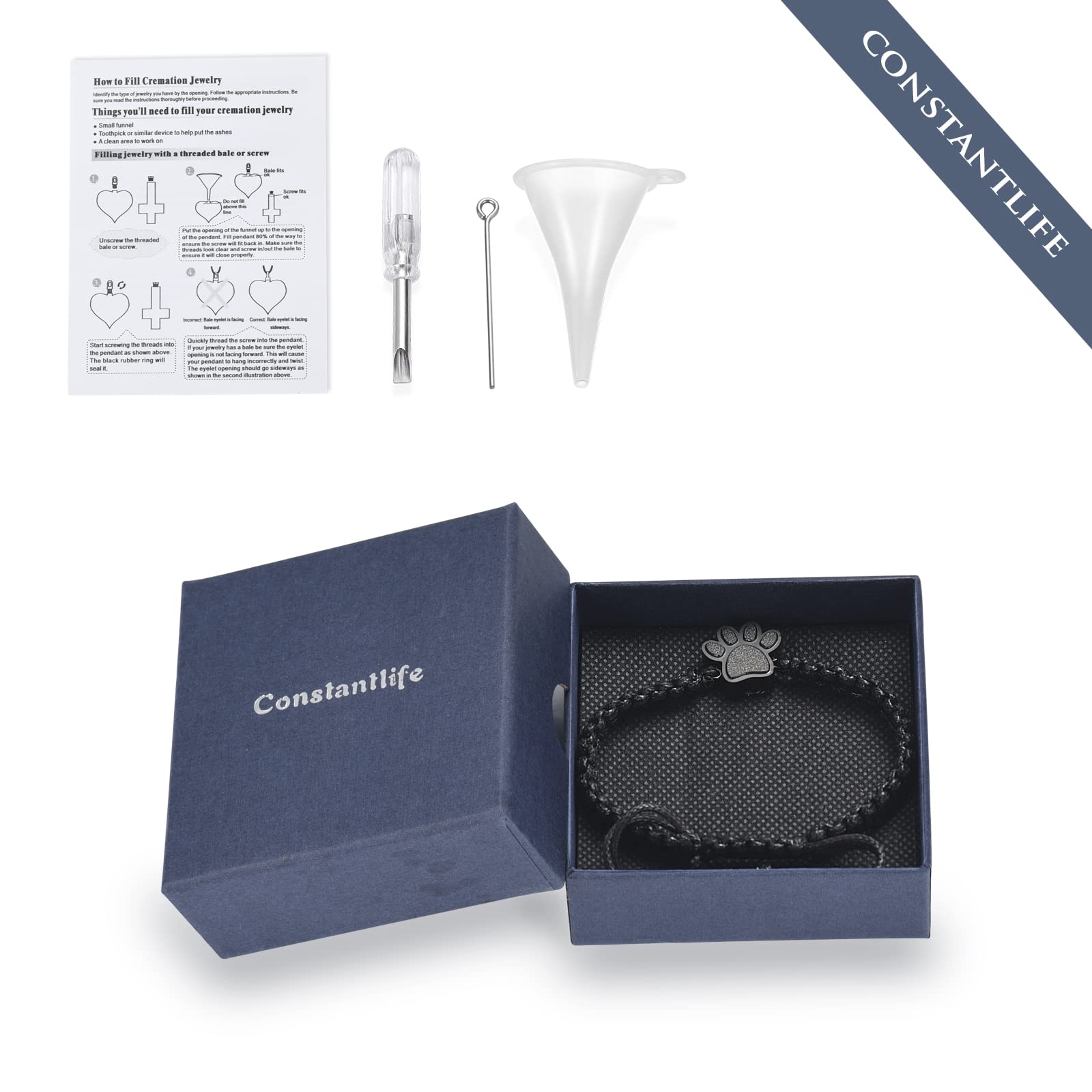 Constantlife bracelet secure clasp illustrating sturdy closure.