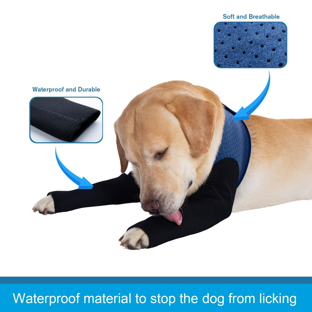Coodeo dog recovery sleeve 2-5mm thick fabric detail highlights durability and long wear