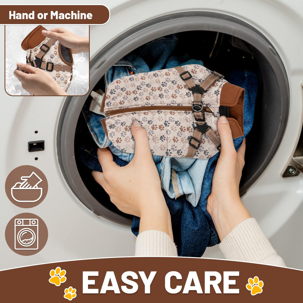 COOHAMS full-length zipper offers quick on-off for hassle-free dressing