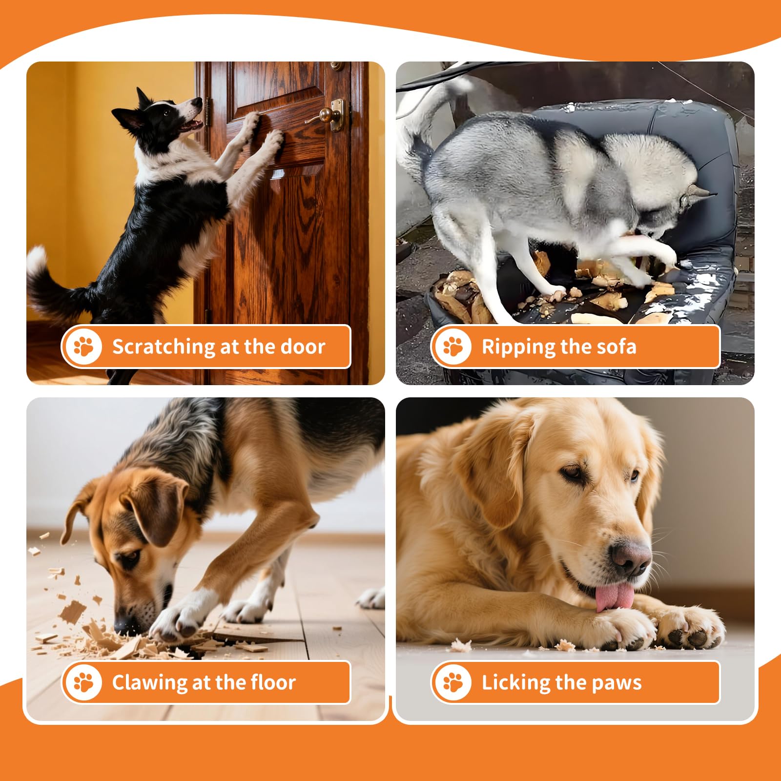COOHAMS soft cotton dog socks stay breathable and sweat-absorbing.