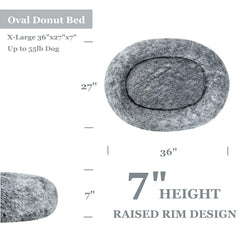 Coohom dog bed bottom with anti-slip beads keeps it in place on floors.