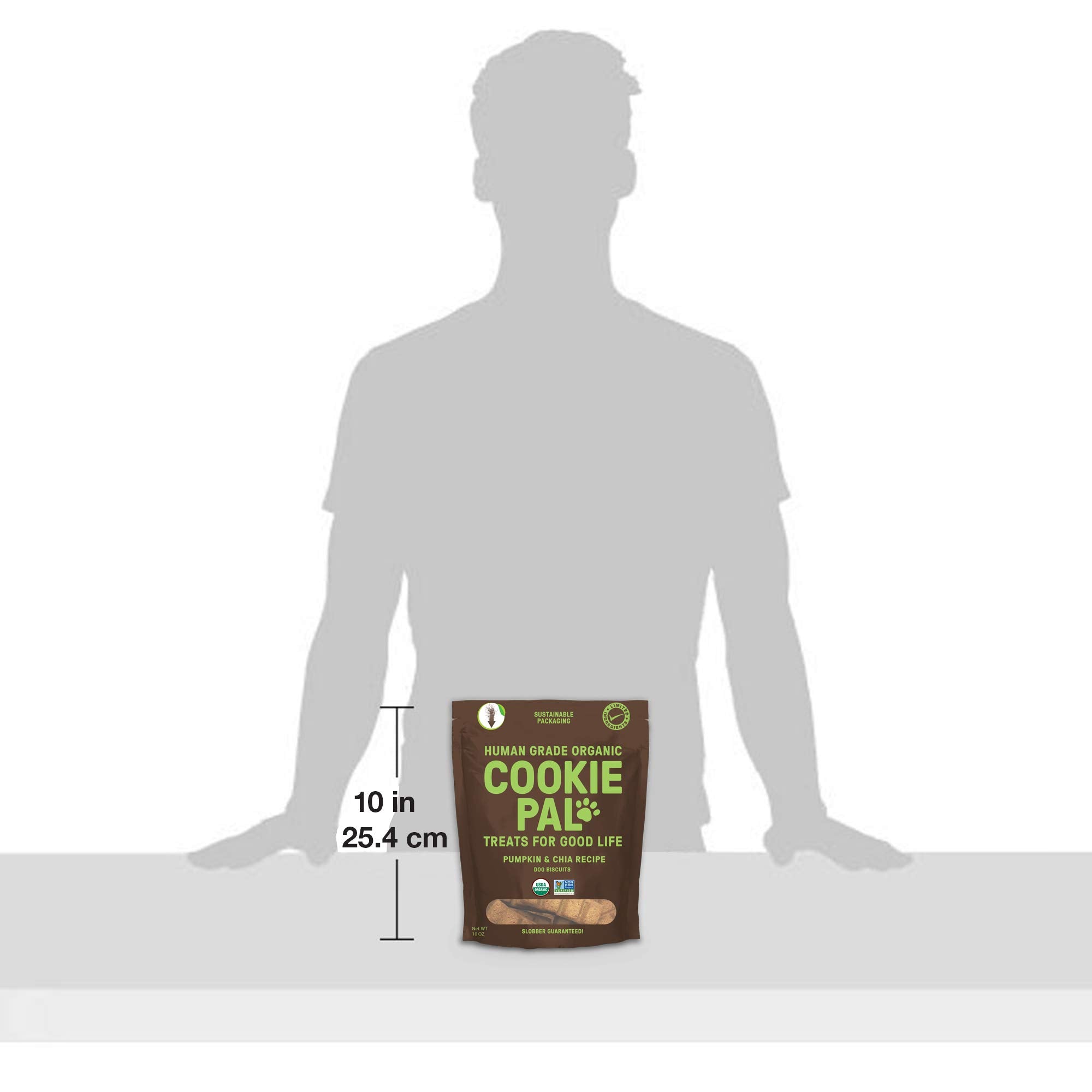 CookiePal pumpkin chia treats portable pack for travel with dogs.
