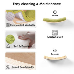 Solid pine and beech wood construction provides durability and elegant wall decor.