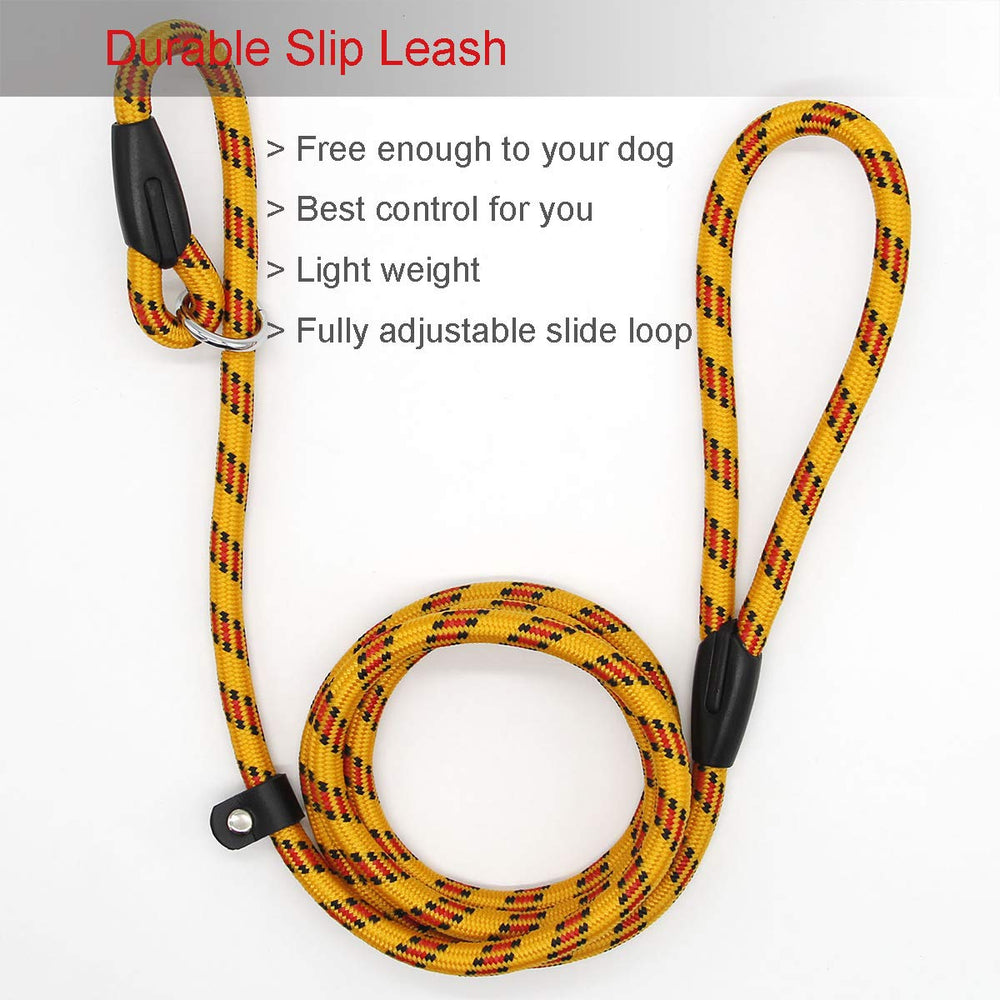 Coolrunner yellow leash in use during daily walk to illustrate balanced guidance.