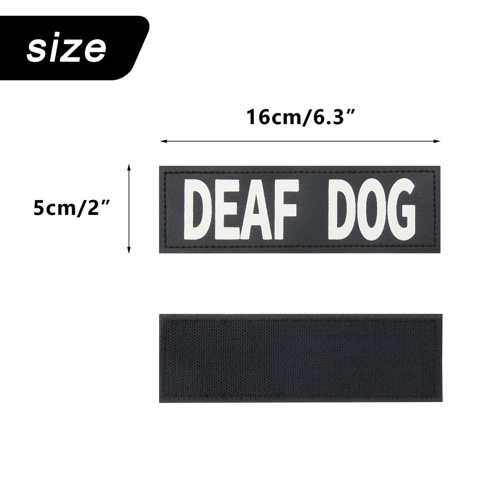 Coolrunner reflective dog patches closeup highlighting night glow visibility