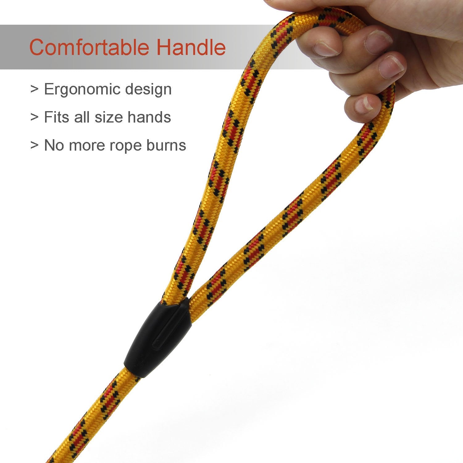 Coolrunner soft braided rope texture highlights durability and comfortable grip on daily strolls.