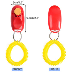 Coolrunner wrist-strap clicker securely fits the hand during training sessions.