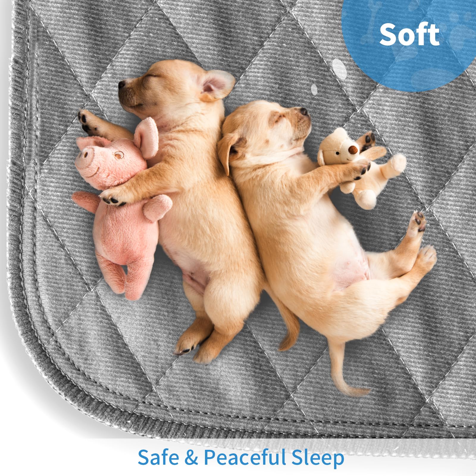 CoolShields soft fleece surface closeup shows plush comfort for puppies