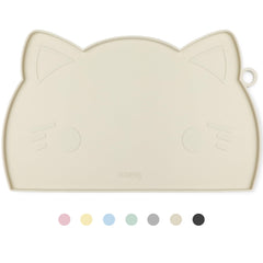 Coomazy feeding mat layout shows an organized pet feeding area and cleaner floor.
